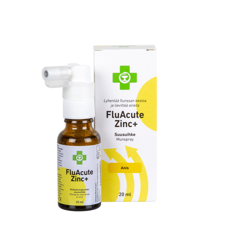APTEEKKI Fluacute Zinc+ anis sinkkiasetaattisuusuihke 20 ml