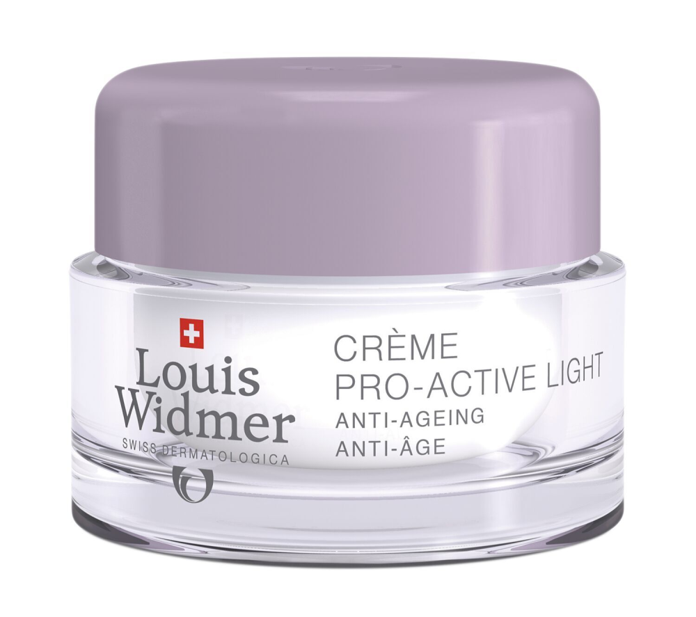 LOUIS WIDMER Pro-Active Cream Light yövoide, hajusteeton 50 ml