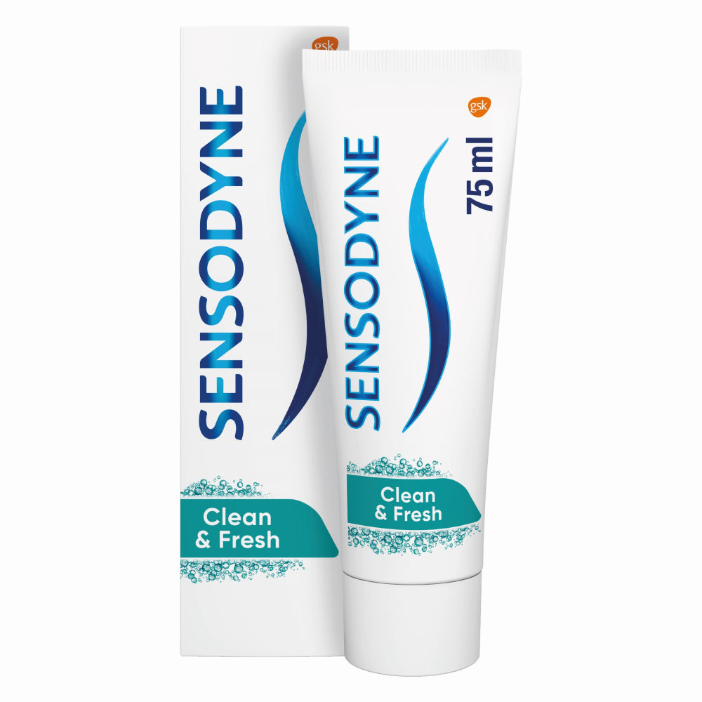 SENSODYNE Clean & fresh hammastahna vihloville hampaille 75 ml
