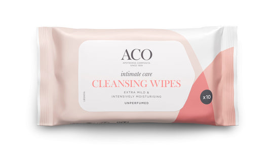 ACO Intim Care Cleansing Wipes puhdistuspyyhe intiimialueelle 10 kpl