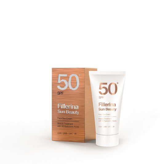 FILLERINA Sun beauty face cream SPF50+ aurinkosuoja kasvoille 50 ml