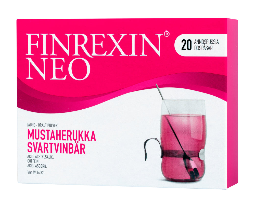 FINREXIN NEO 30 mg/300 mg/350 mg jauhe, mustaherukka 20 annospussia