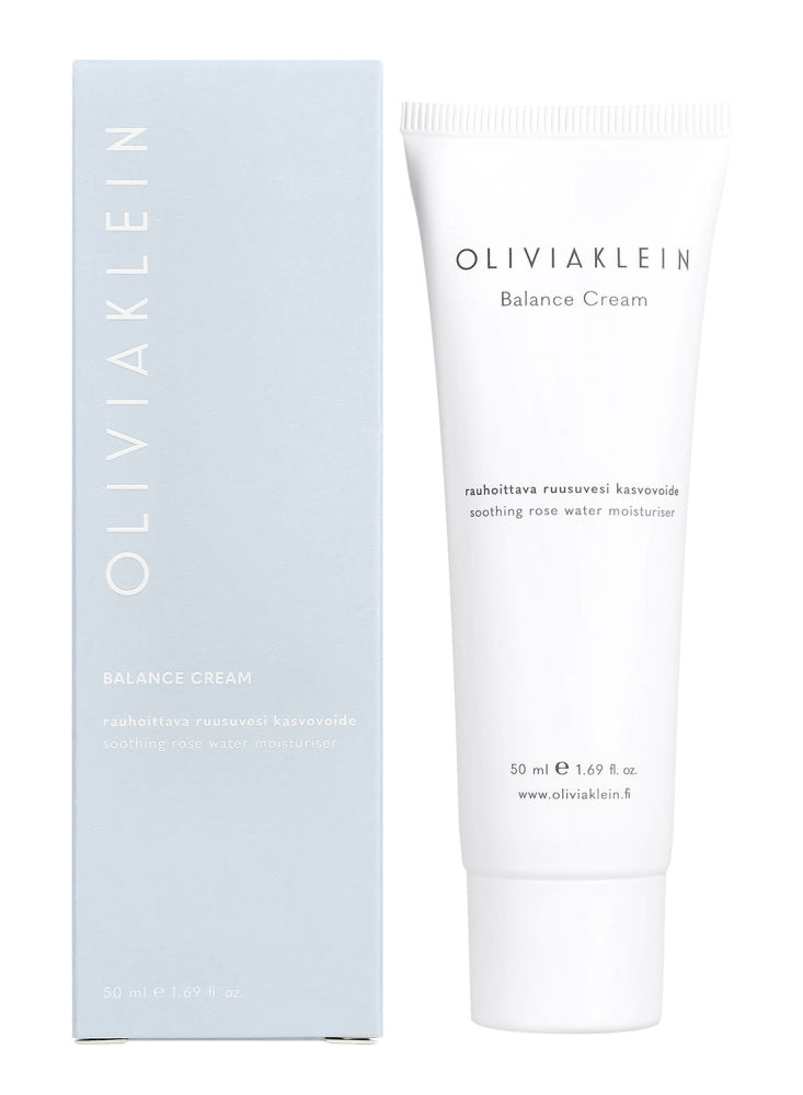 OLIVIA Klein Balance Cream rauhoittava ruusuvesi kosteusvoide 50 ml
