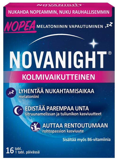 NOVANIGHT ravintolisä 16 tablettia