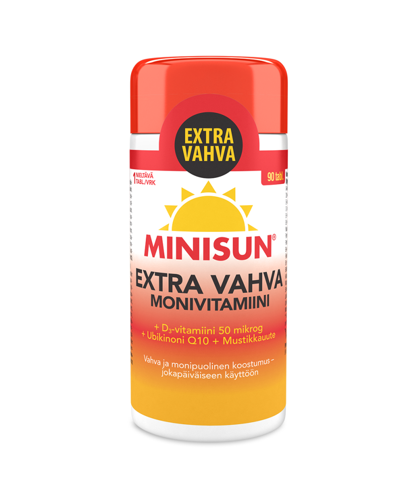 MINISUN Monivitamiini Extra Vahva tabletti 90 kpl