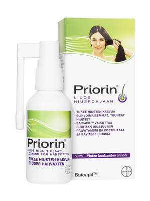PRIORIN LIUOS HIUSONGELMIEN HOITOON 50 ML