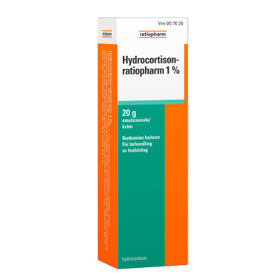 HYDROCORTISON-RATIOPHARM 1 % emulsiovoide 20 g