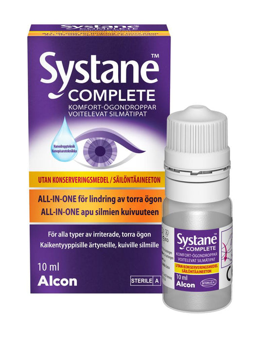 SYSTANE Complete silmätipat säilytysaineeton 10 ml