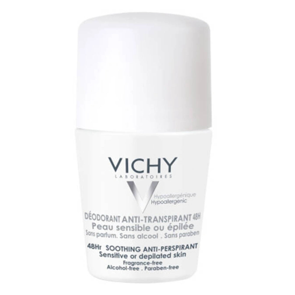 VICHY Deo 48H Soothing Antiperspirant Roll-on herkälle iholle 50 ml
