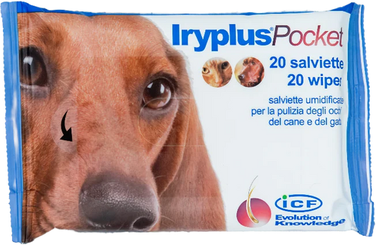IRYPLUS Pocket silmän alueen puhdistuspyyhe koirille ja kissoille 20 kpl