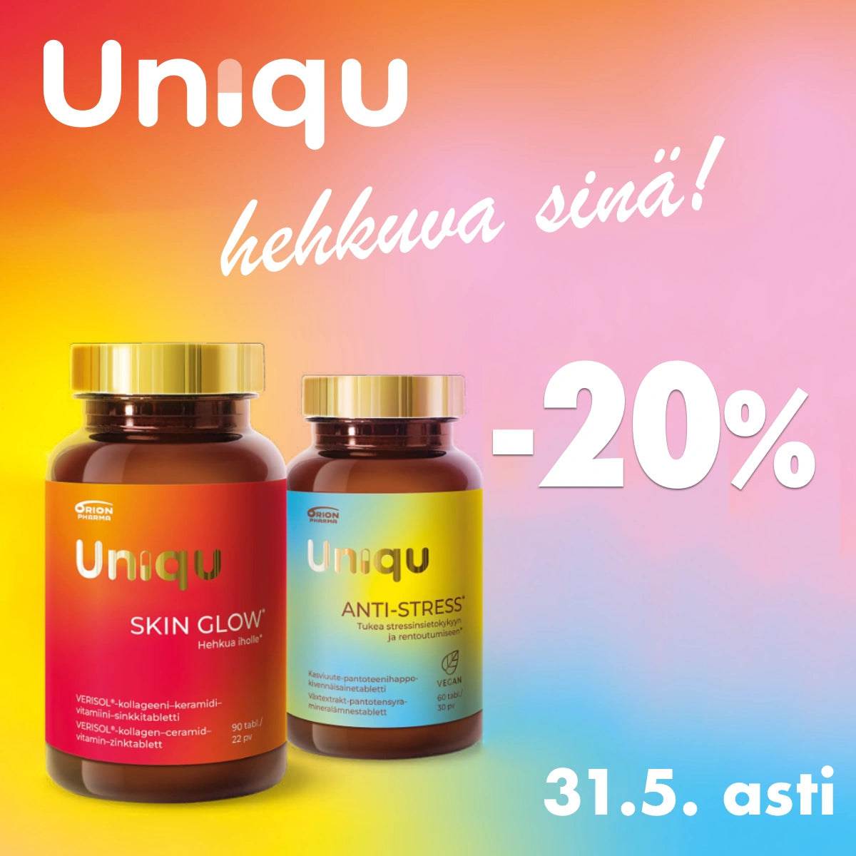 Uniqu -20% toukokuun ajan