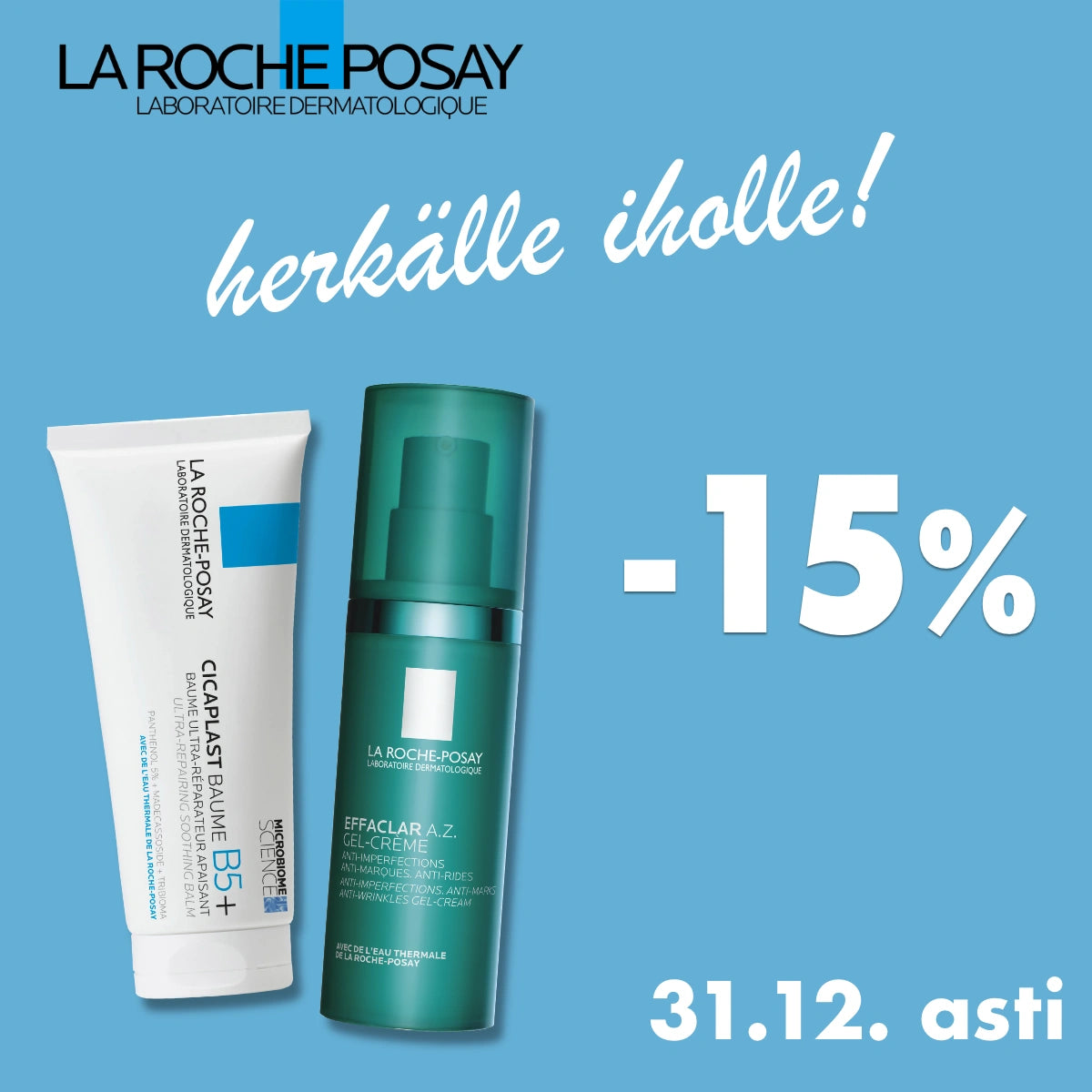 La Roche-Posay -15% joulukuun ajan