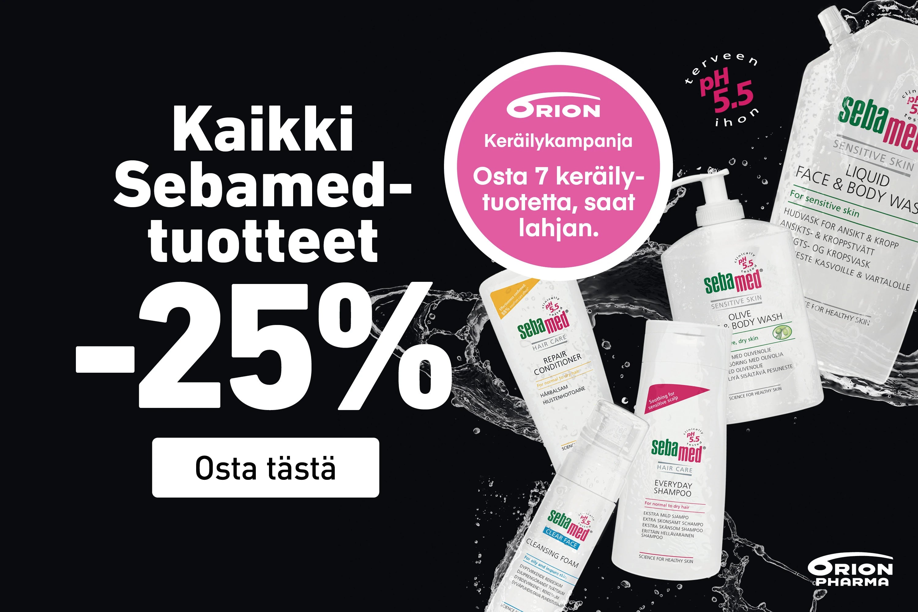 Sebamed -25% joulukuun ajan