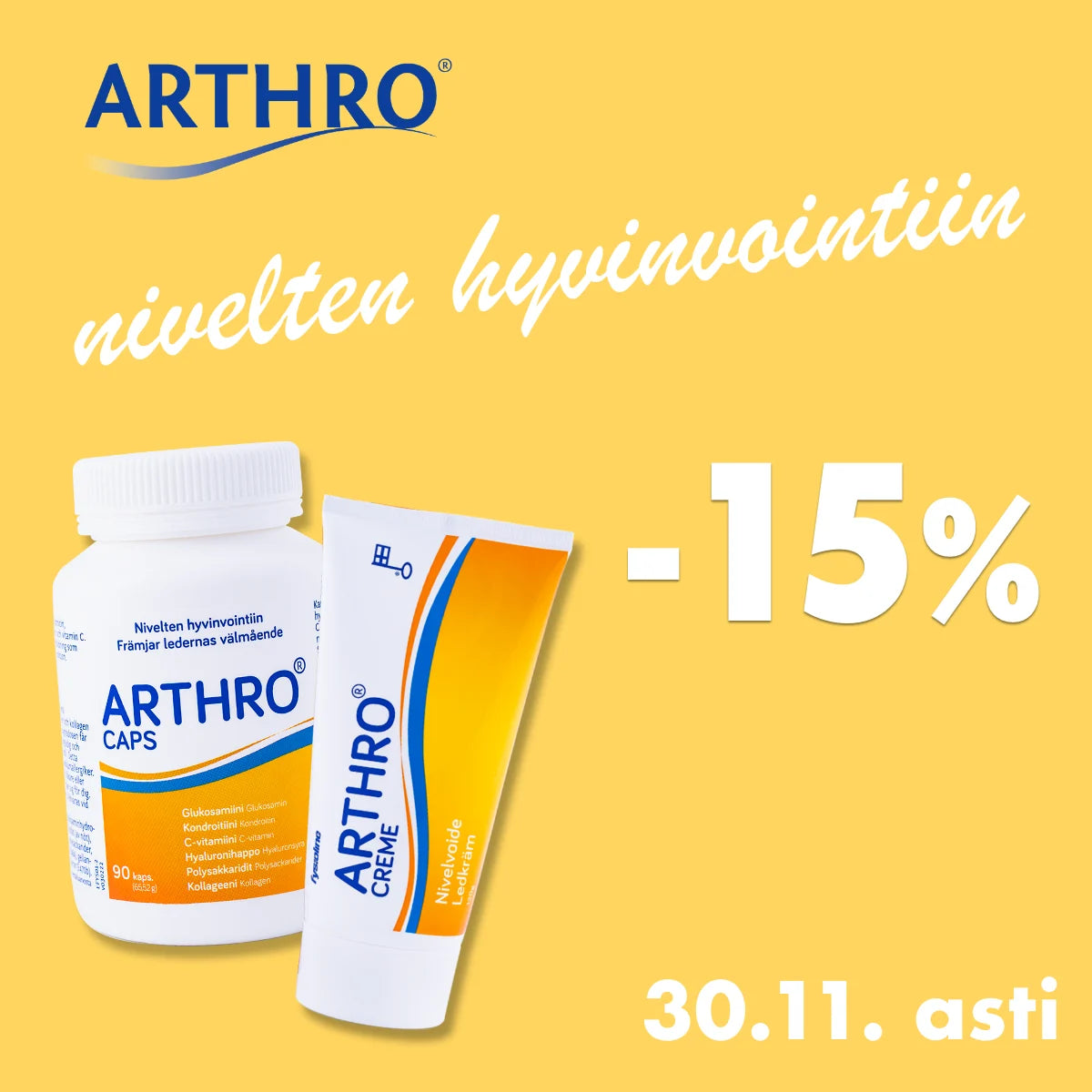 Arthro -15% marraskuun ajan