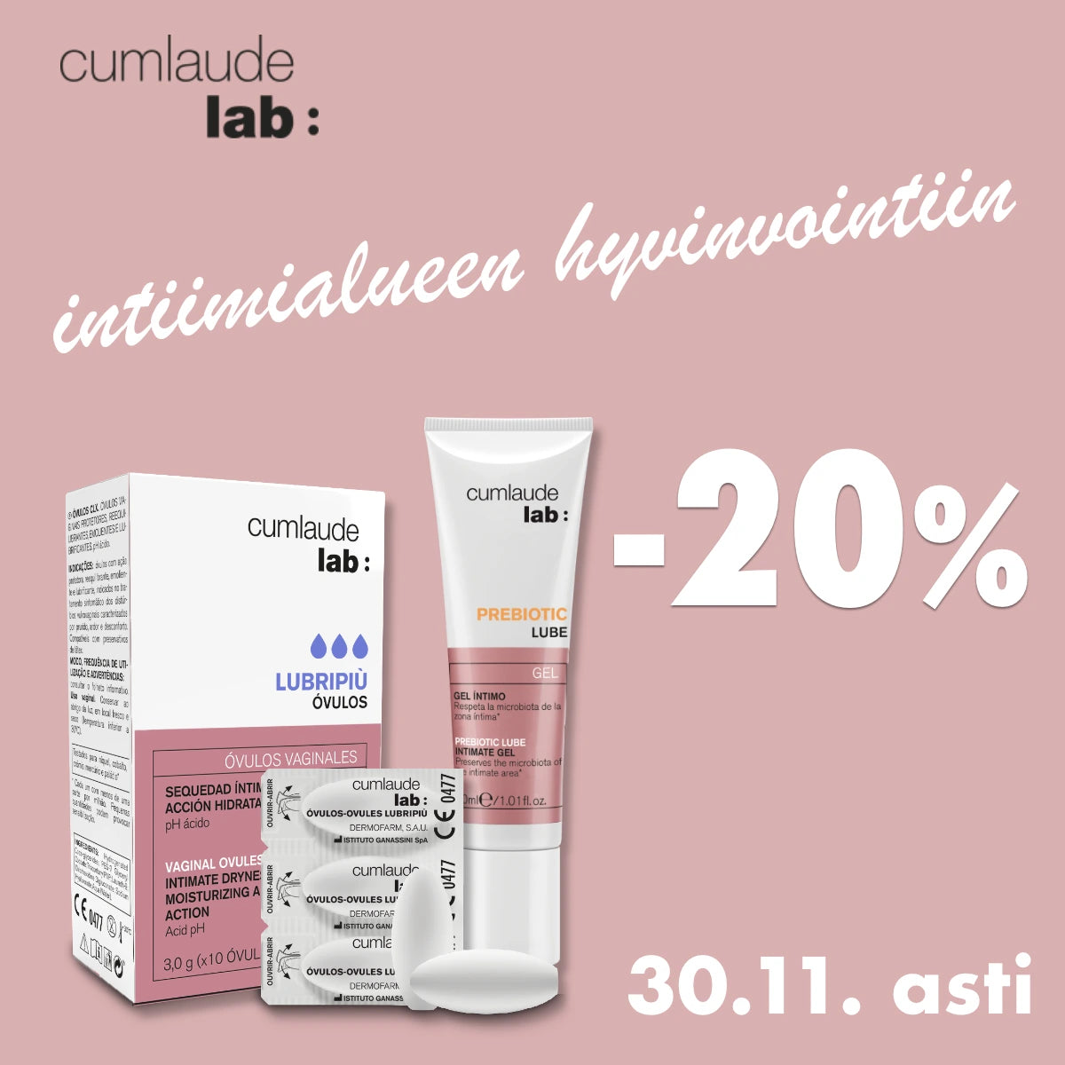 CumLaude Lab -20% marraskuun ajan