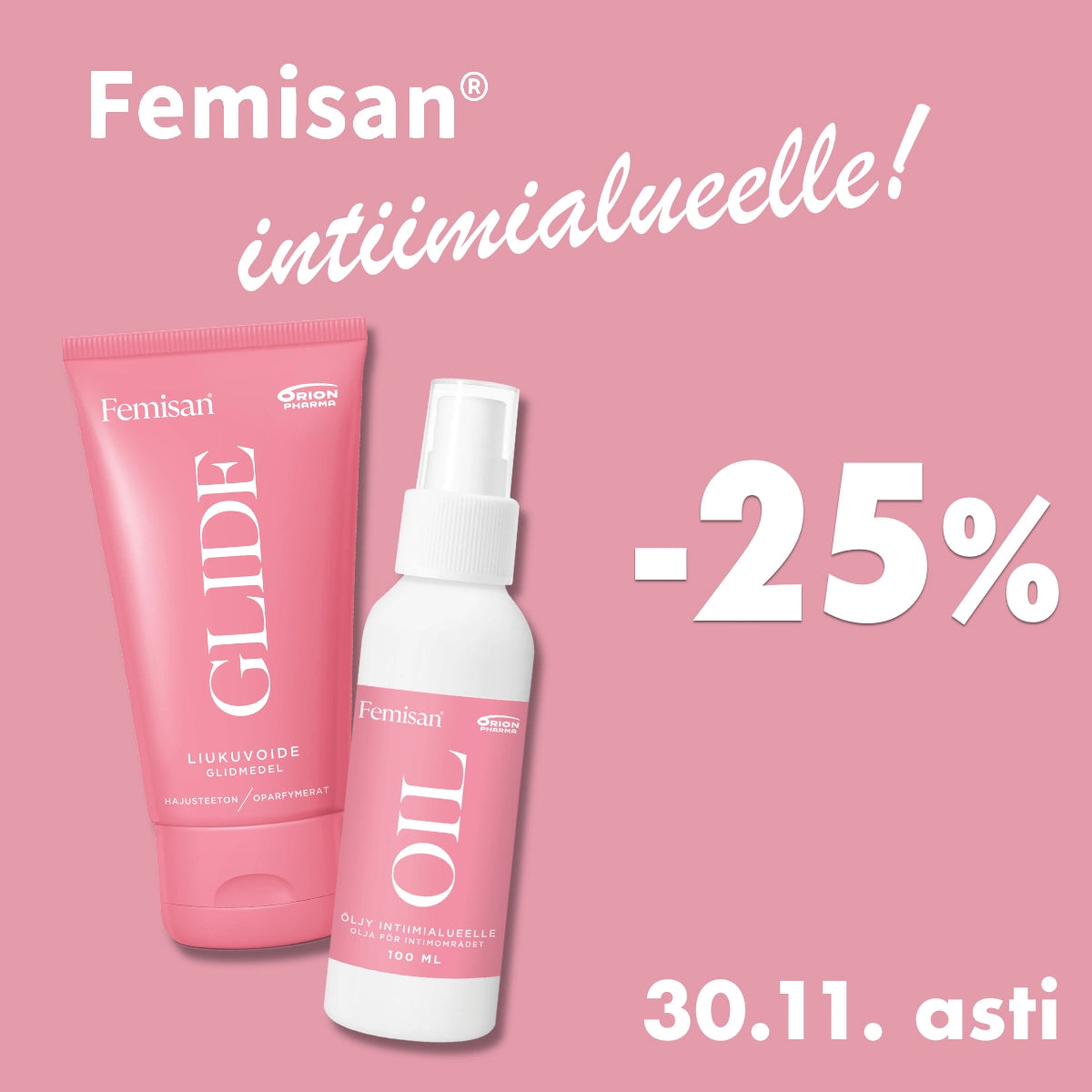 Femisan -25% marraskuun ajan