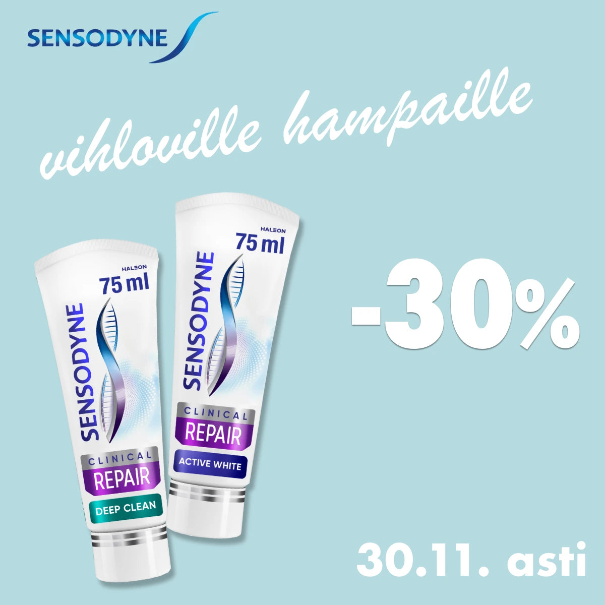 Sensodyne Clinical Repair -30% marraskuun ajan