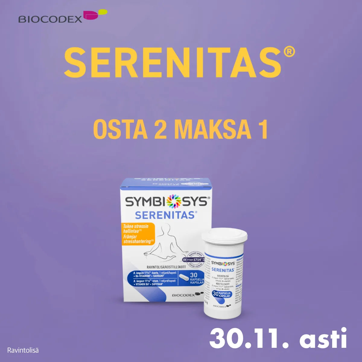 Serenitas – osta 2 maksa 1