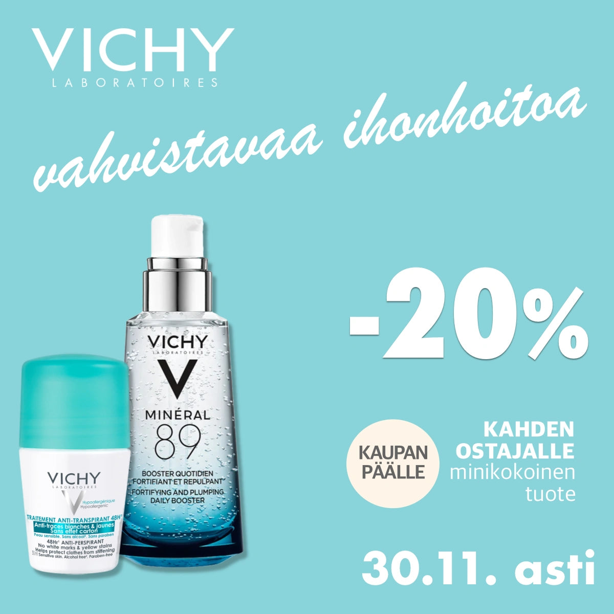 Vichy -20% marraskuun ajan