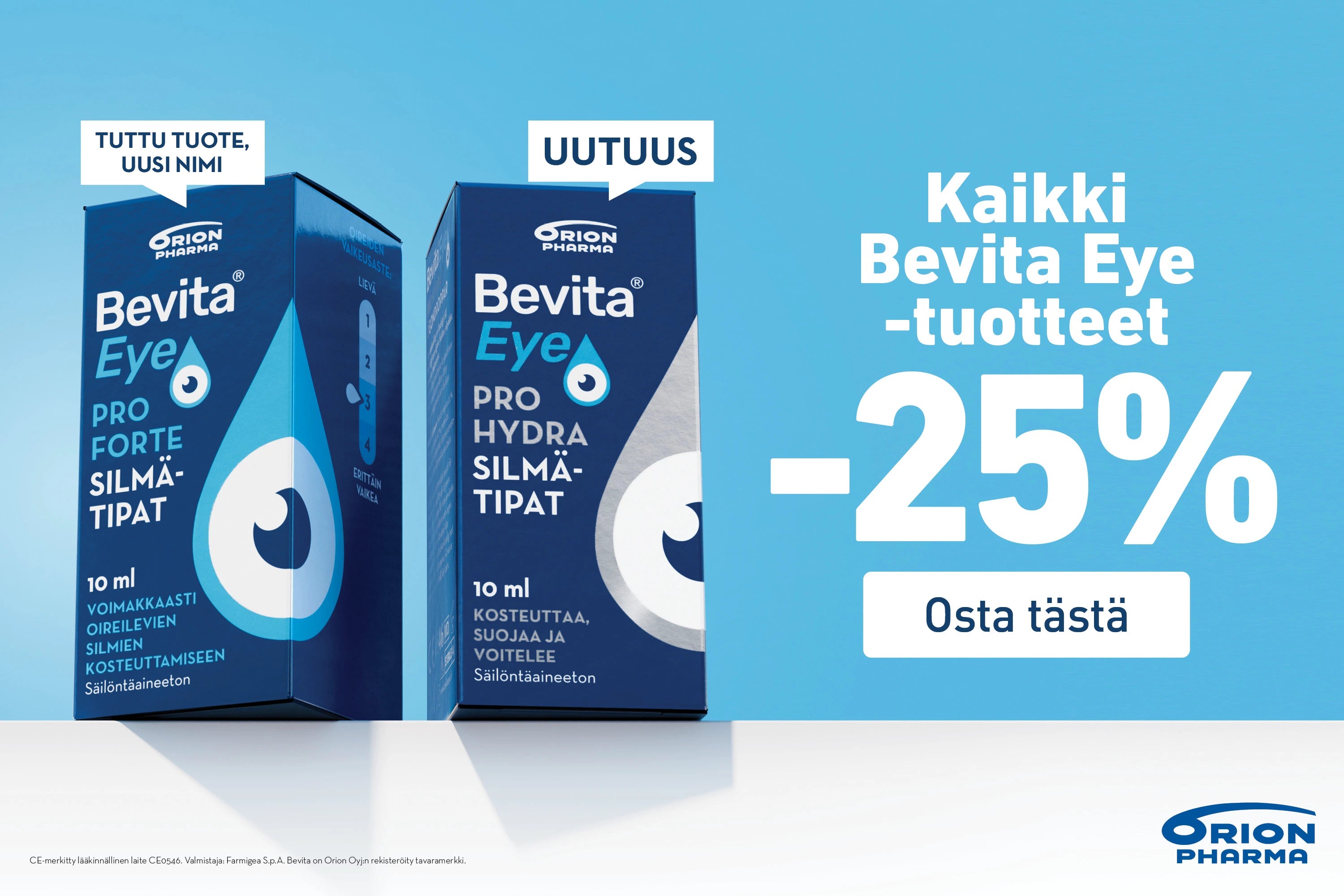 Bevita Eye -25% heinäkuun ajan