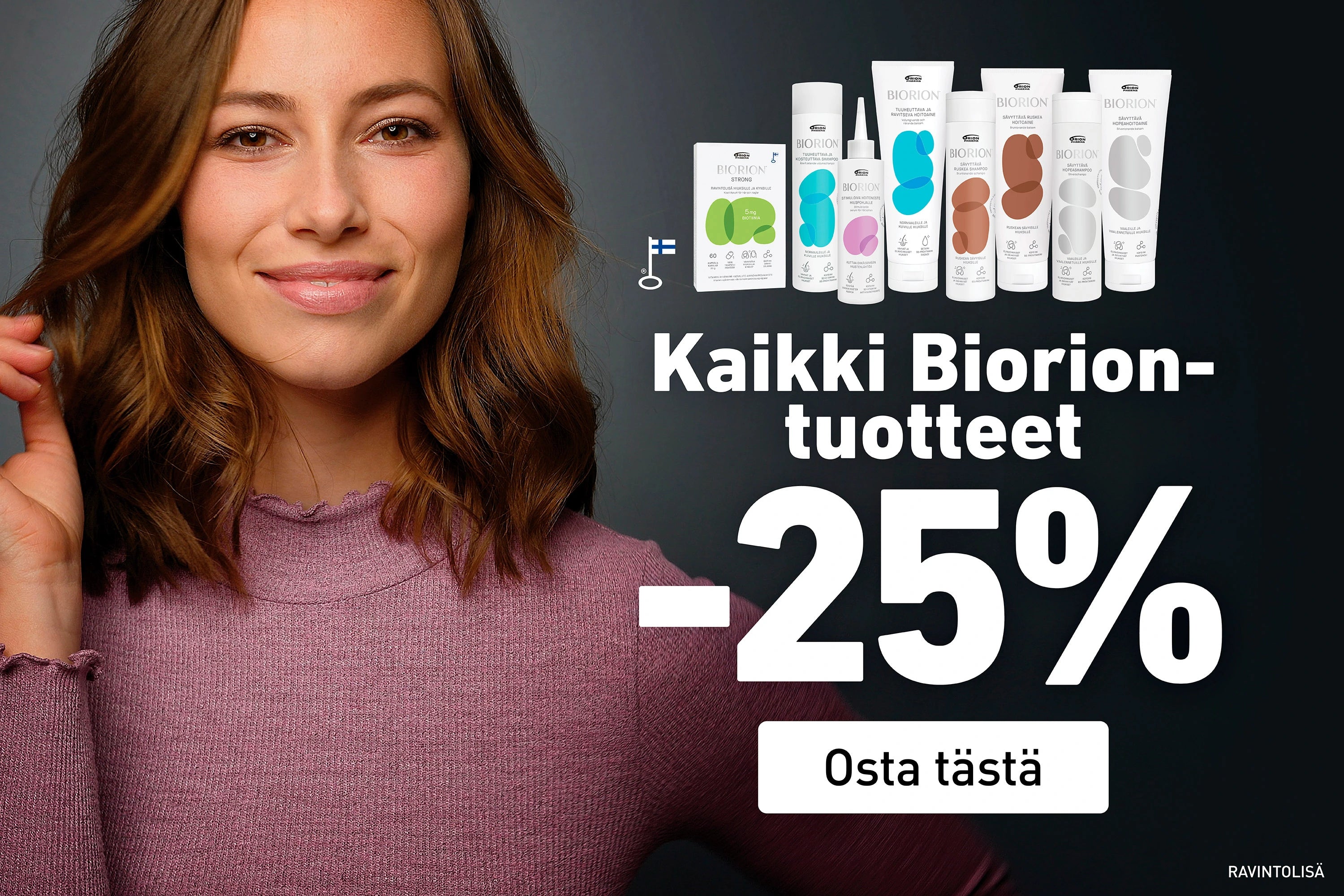 Biorion -25% heinäkuun ajan