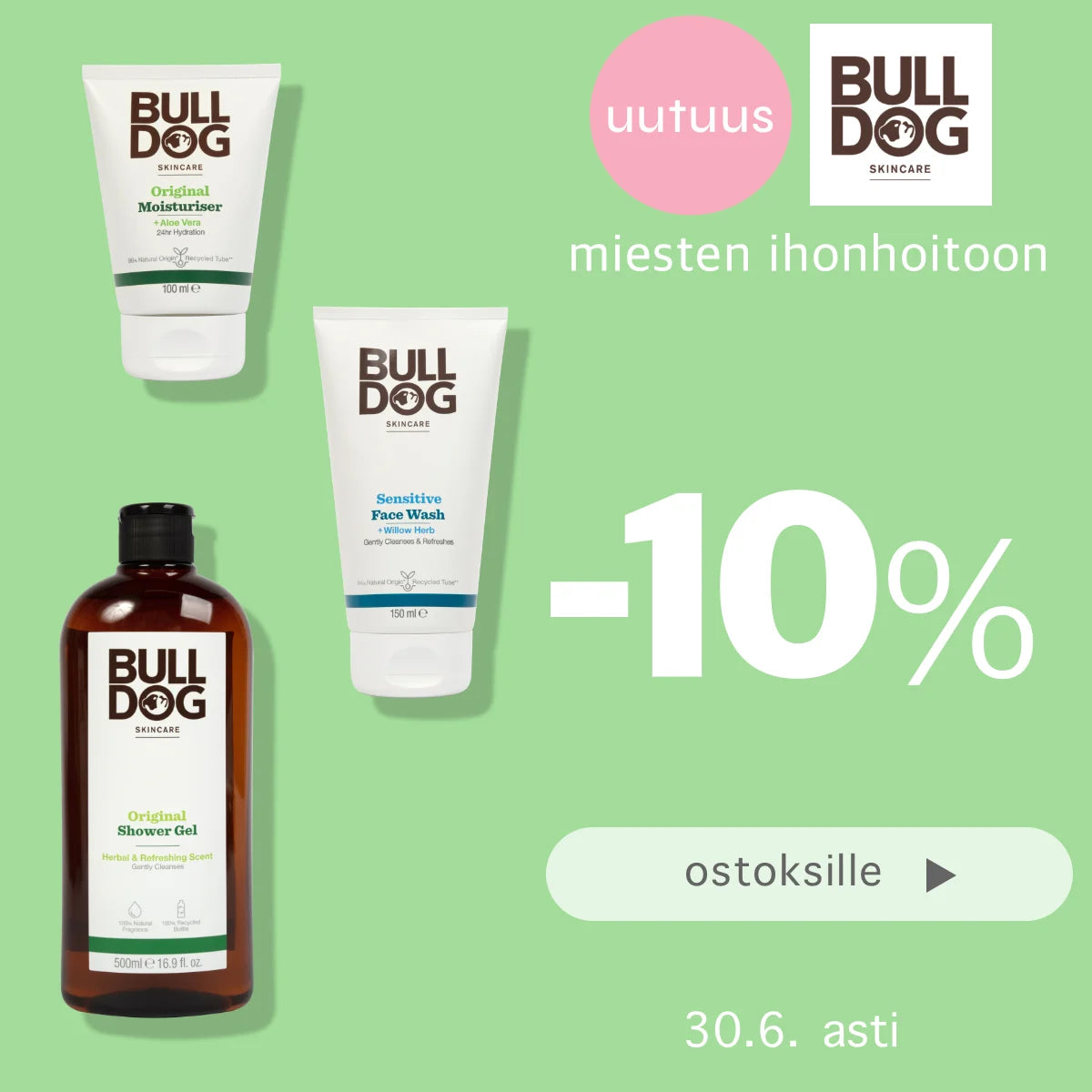 Bulldog -10% kesäkuun ajan