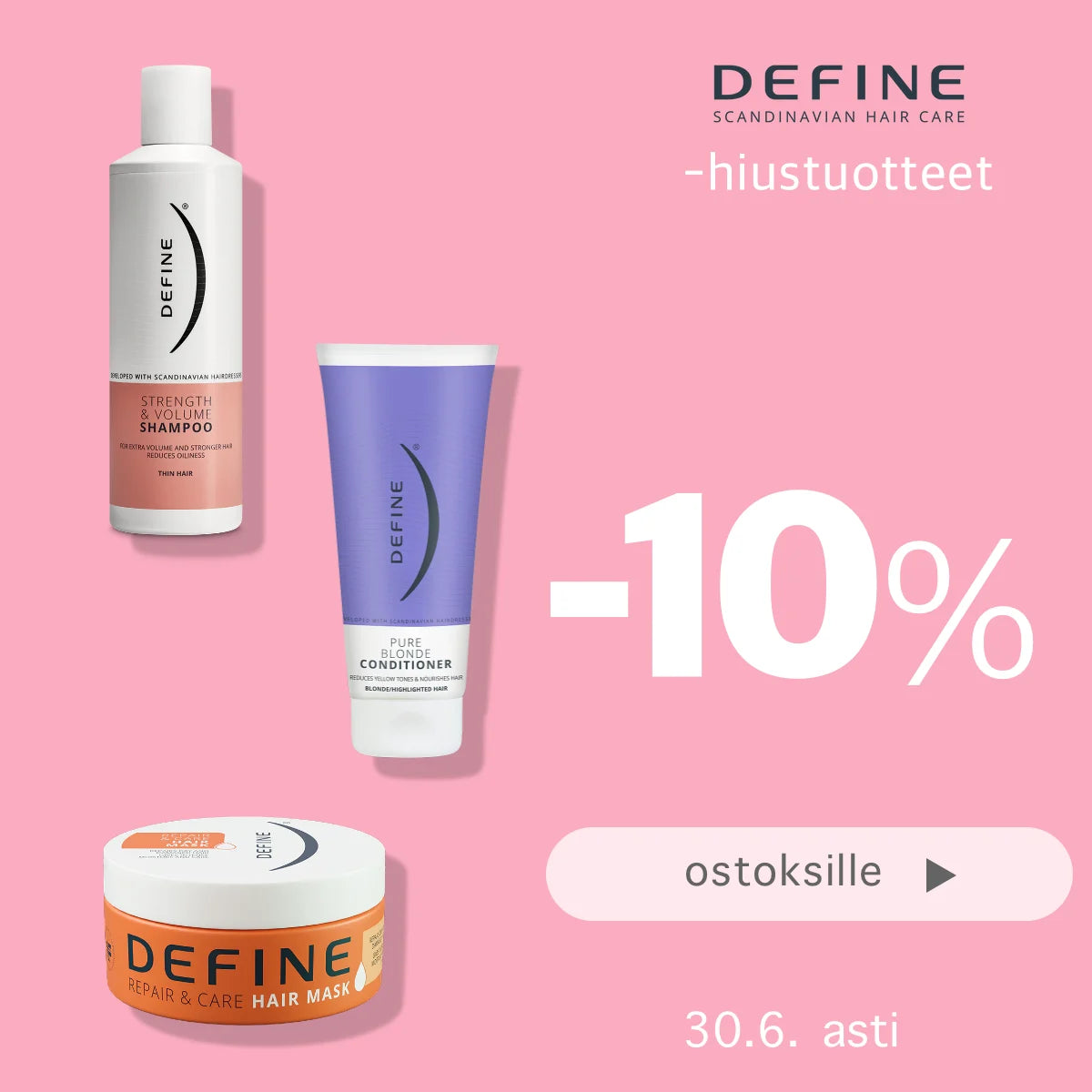 Define -10% kesäkuun ajan