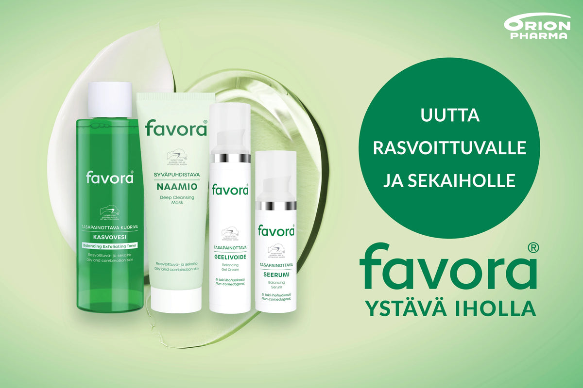 Favora-uutuus rasvoittuvalle ja sekaiholle