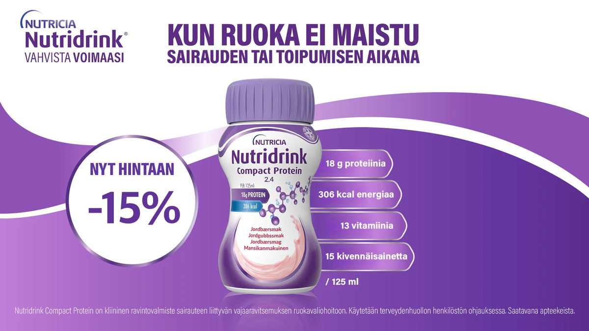 Nutridrink Compact -15% lokakuun ajan