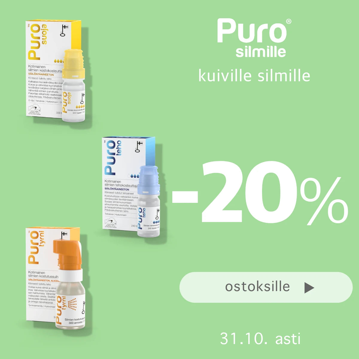 Puro -20% lokakuun ajan