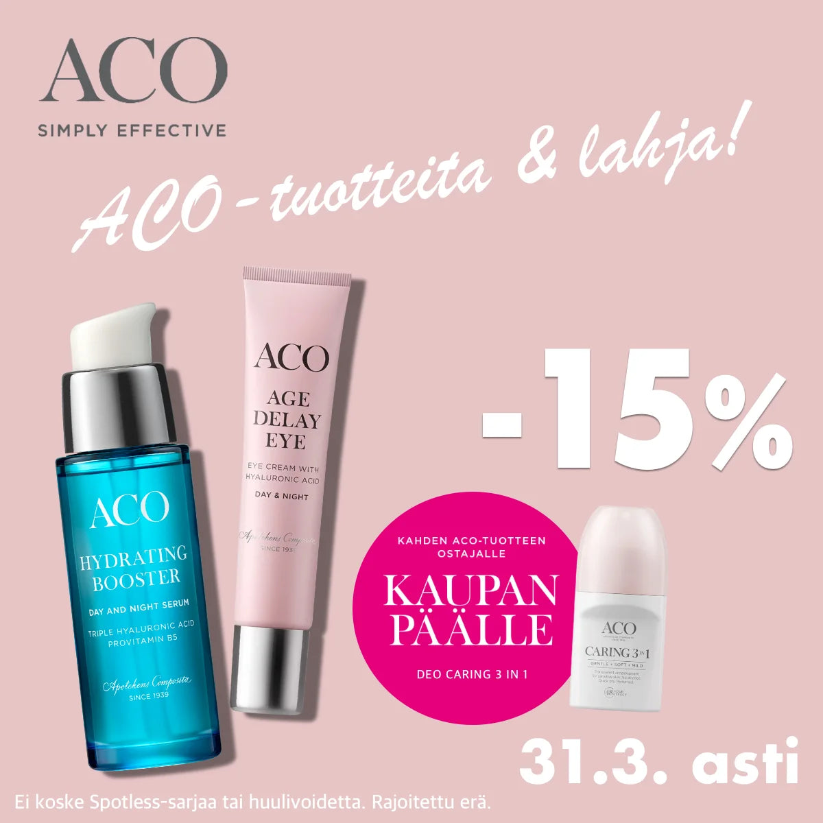 ACO Party - lahjatuote kaupan päälle