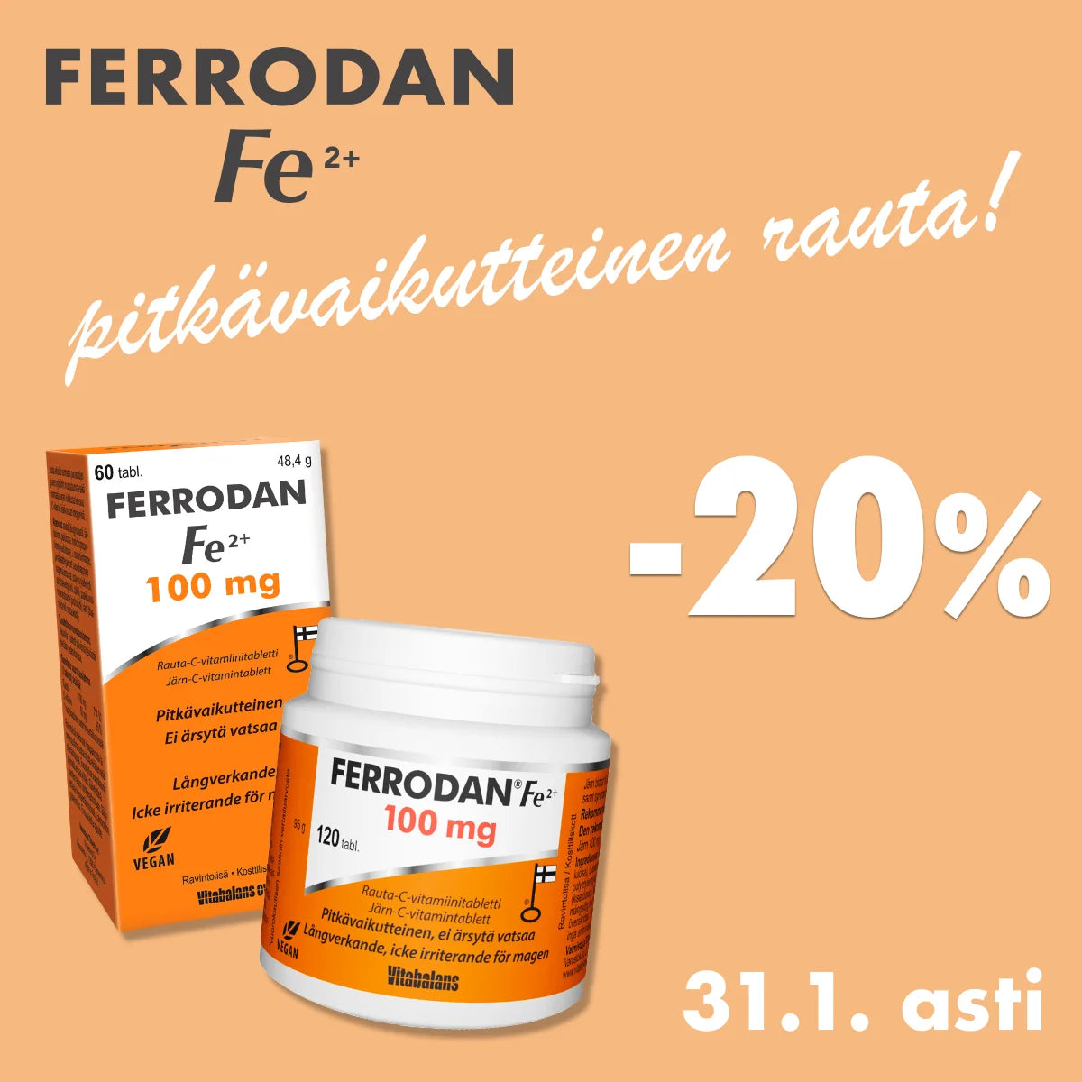 Ferrodan -20% maaliskuun ajan