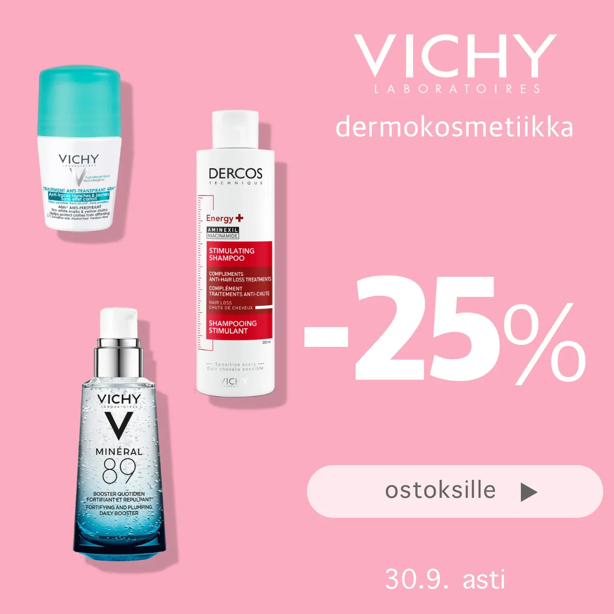 Vichy -25% syyskuun ajan
