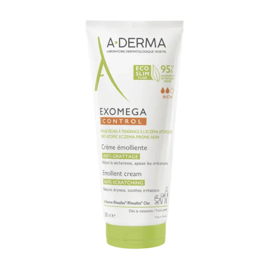A-DERMA Exomega Control Cream 200 ml hoitovoide kuivalle, erittäin kuivalle ja atooppiselle iholle