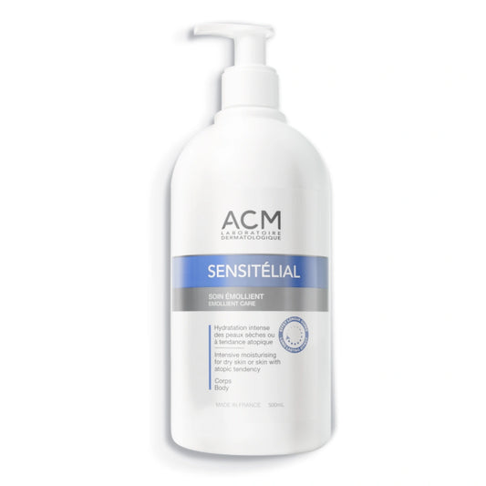 ACM Sensitelial Emollient Care perusvoide pumppupullo 500 ml kuivalle ja atooppiselle iholle