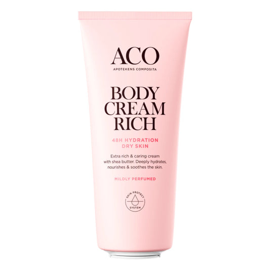 ACO Body Cream Rich hajustettu 200 ml – erittäin täyteläinen vartalovoide kuivalle iholle