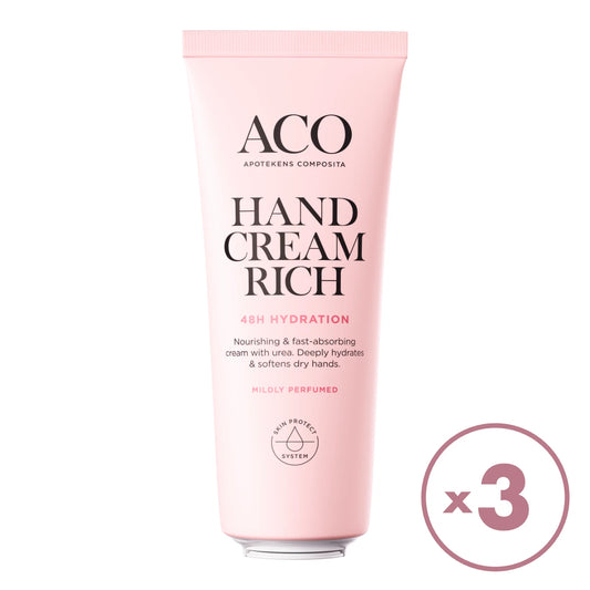 ACO Body Hand Cream Rich käsivoide 3x75 ml