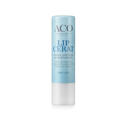 ACO Face Lip Cerat hoitava ja pehmentävä huulivoidepuikko 1 kpl