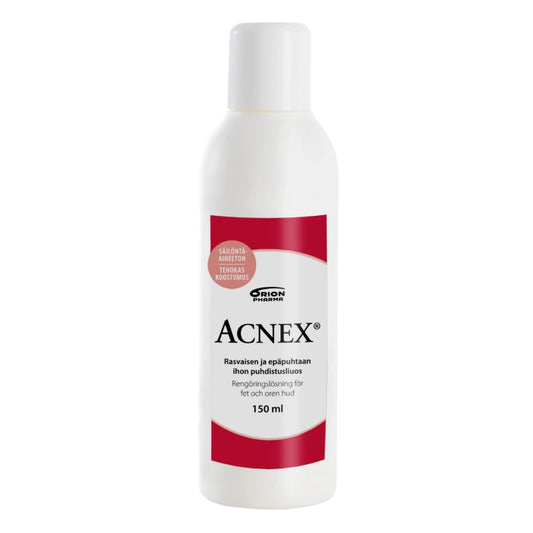 ACNEX Puhdistusliuos 150 ml rasvaisen ja epäpuhtaan ihon puhdistusliuos