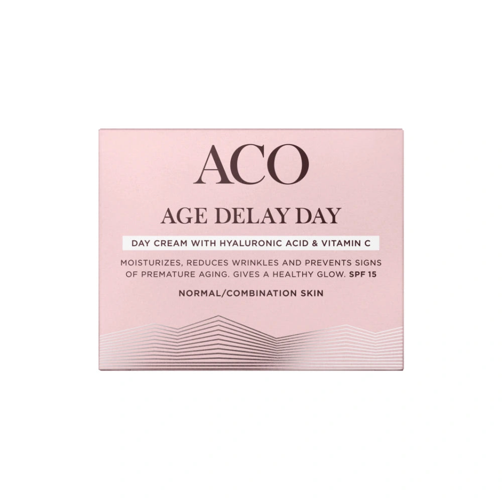 ACO Age Delay Day Cream Normal Skin päivävoide 50 ml ehkäisee ihon ennenaikaista ikääntymistä