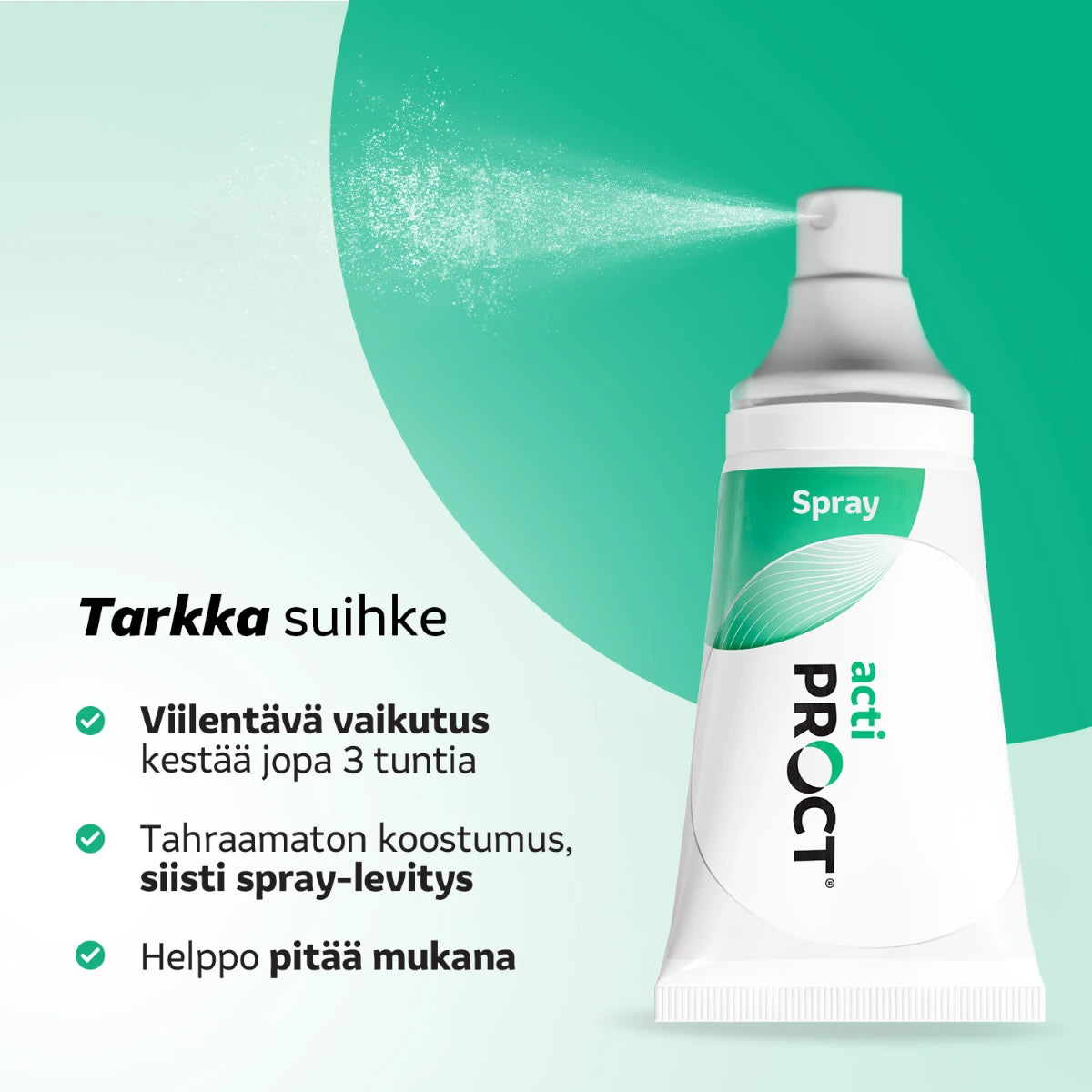 ActiProct Spray 50 ml tarkka suihke viilentävällä vaikutuksella