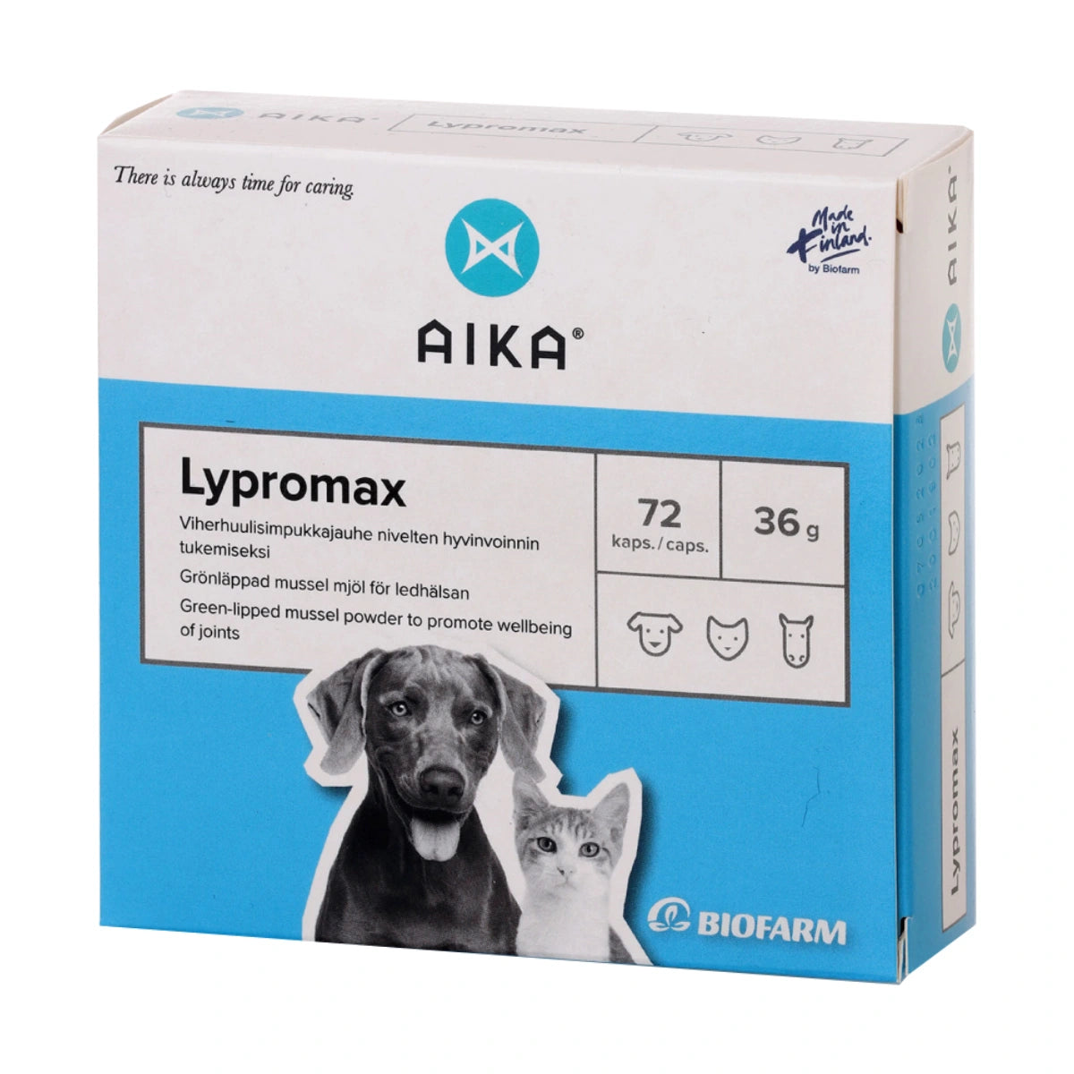 AIKA Lypromax kapseli 72 kpl nivelten hyvinvoinnin tukemiseen eläimillä