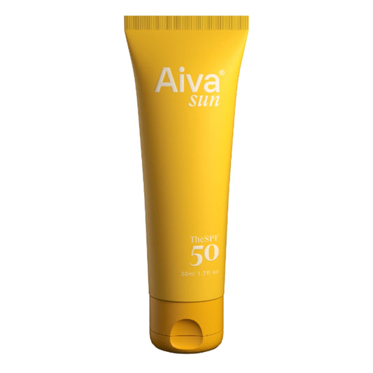 AIVA Sun The SPF50 aurinkosuojavoide 50 ml sisältää 100% fysikaaliset suoja-aineet