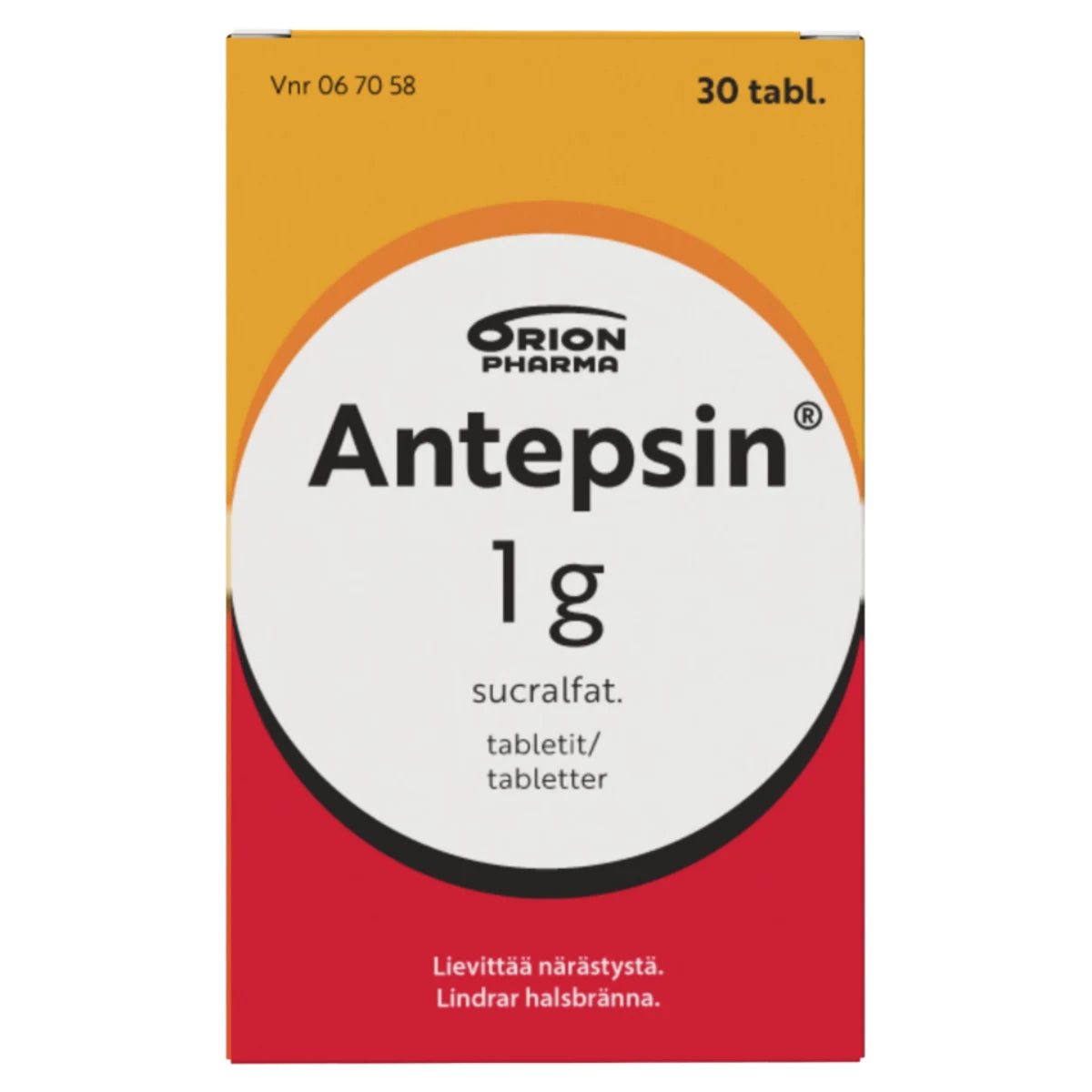 ANTEPSIN 1 g 30 tablettia