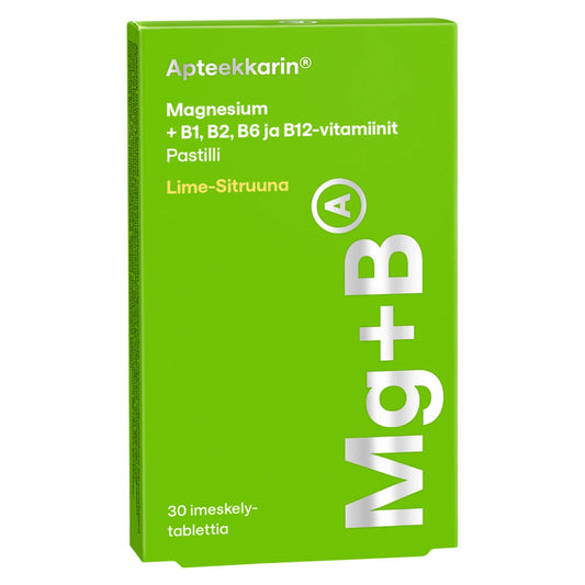 APTEEKKARIN Magnesium + B pastilli 30 kpl
