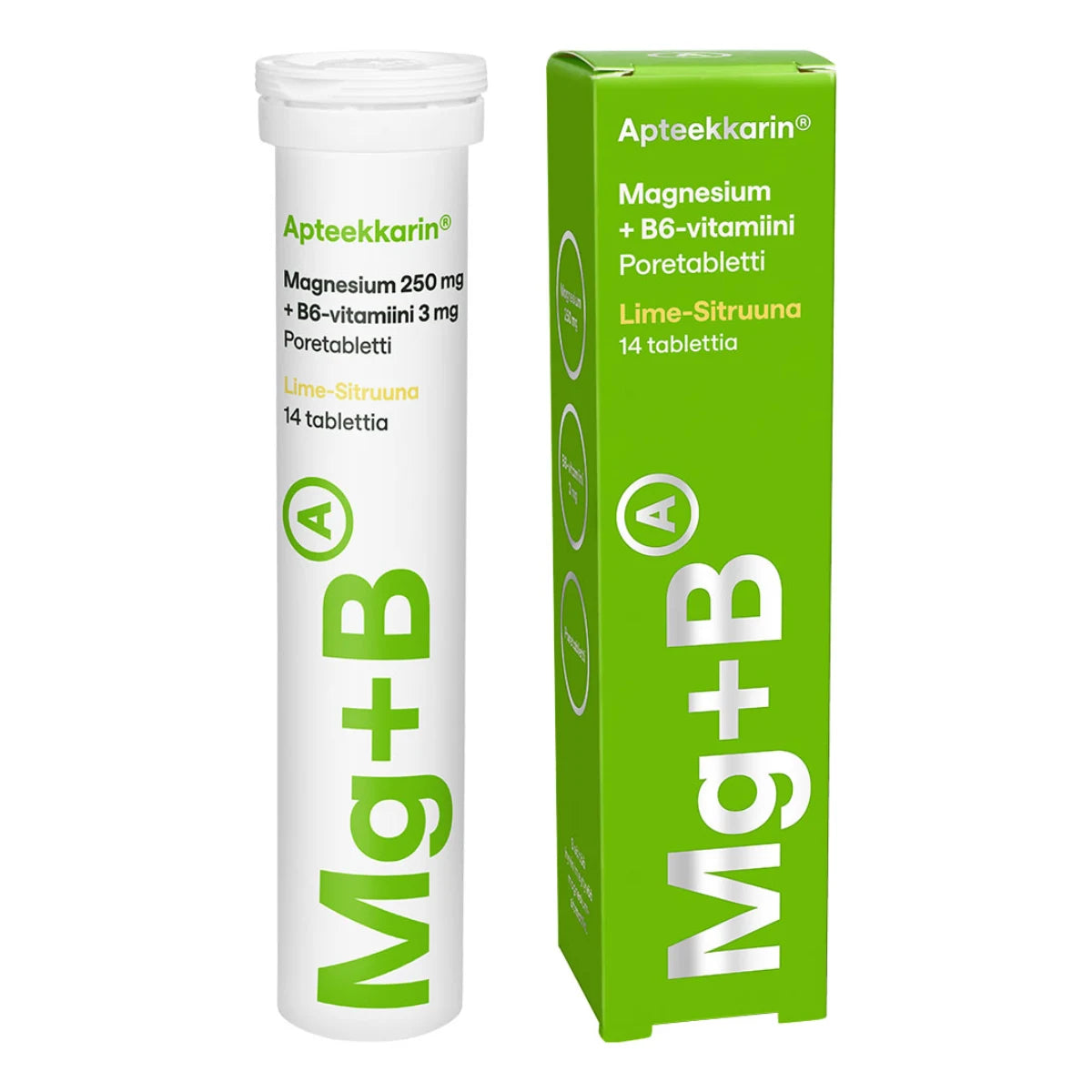 Apteekkarin Magnesium + B6 poretabletti 14 kpl
