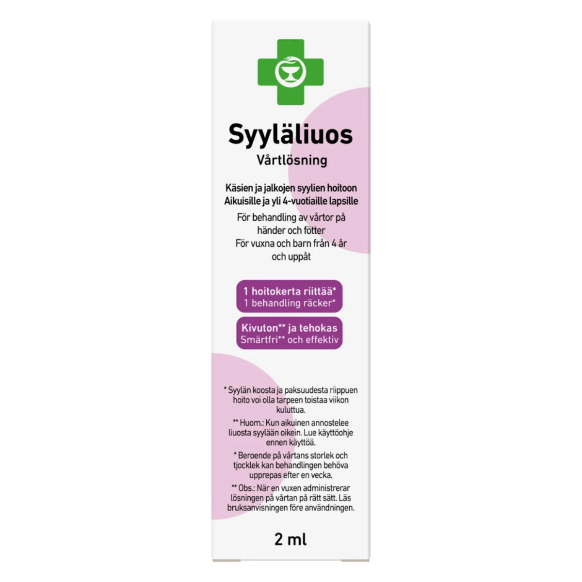 APTEEKKI Syyläliuos 2 ml