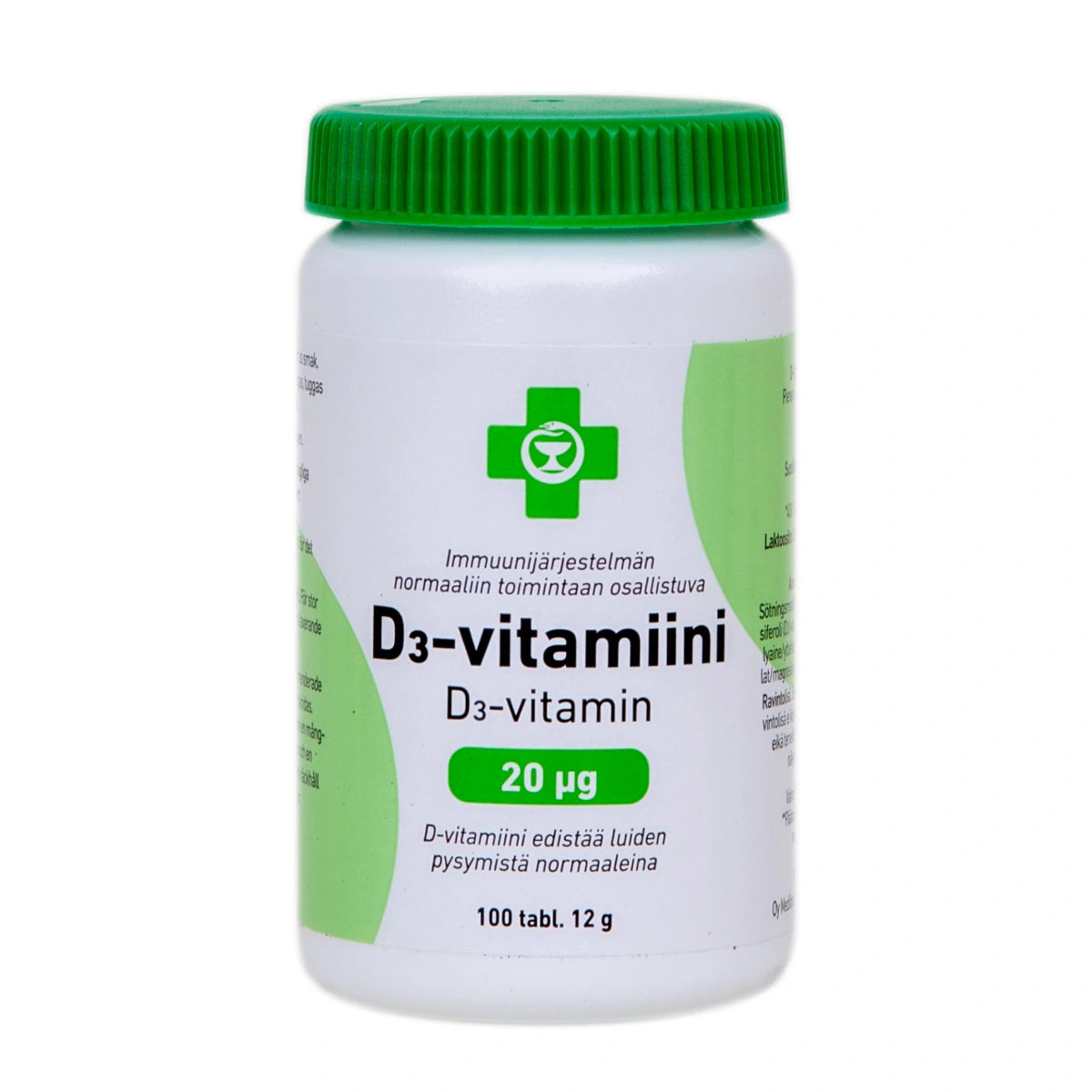 APTEEKKI D3-vitamiini 20 µg imeskelytabletti 100 kpl sitruksenmakuinen