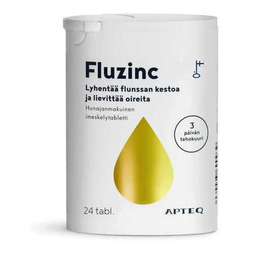 APTEQ Fluzinc hunaja imeskelytabletti 24 kpl sinkkiasetaattivalmiste
