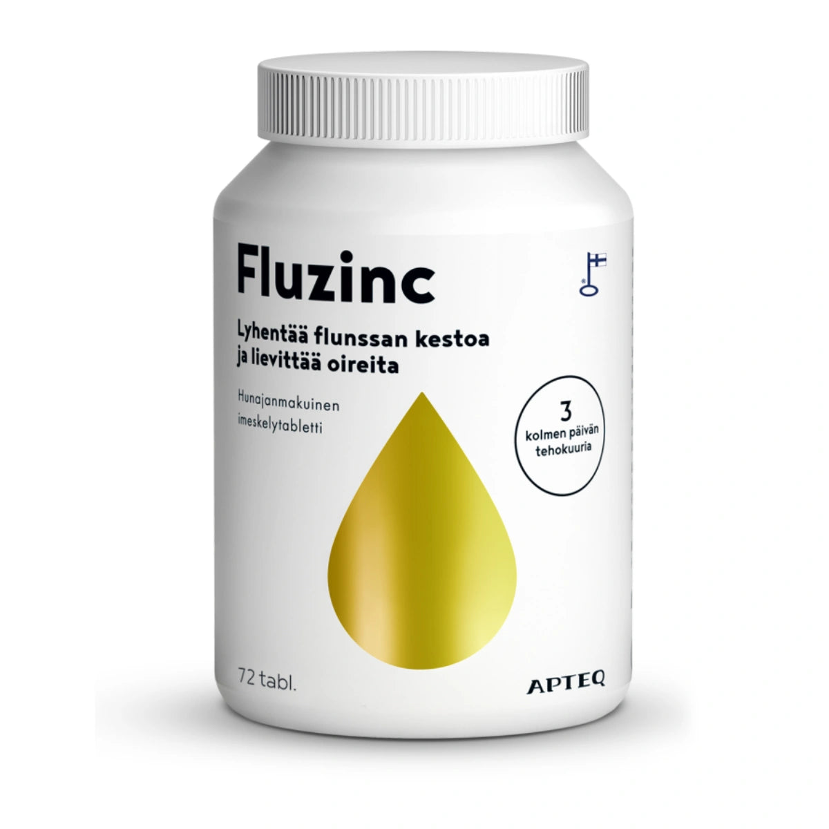 APTEQ Fluzinc hunaja imeskelytabletti 72 kpl sinkkiasetaattivalmiste